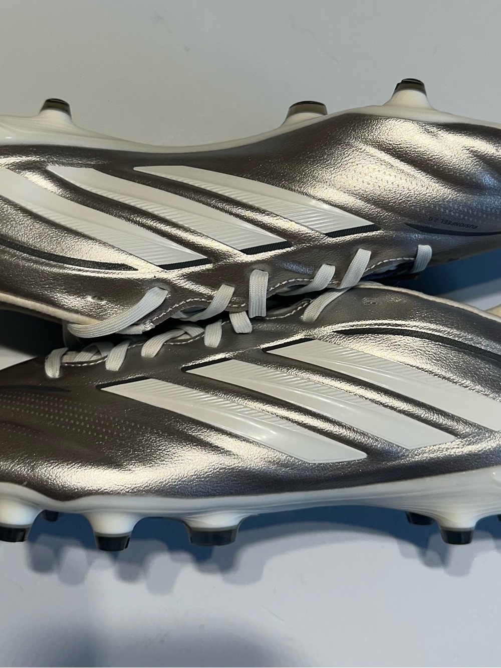 Adidas Copa Pure IV Pro Firm Ground FG Soccer Cleats Silver Men’s Sz 10.5 JQ0423